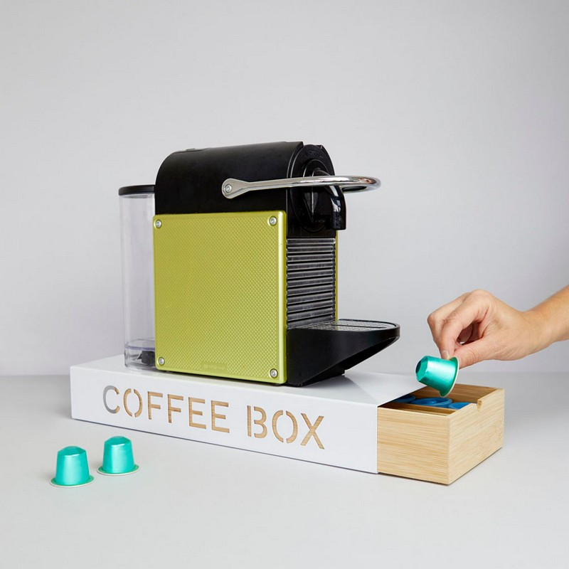 Coffee Box Hvid (6 x 14,5 x 37,2 cm) - Temashop