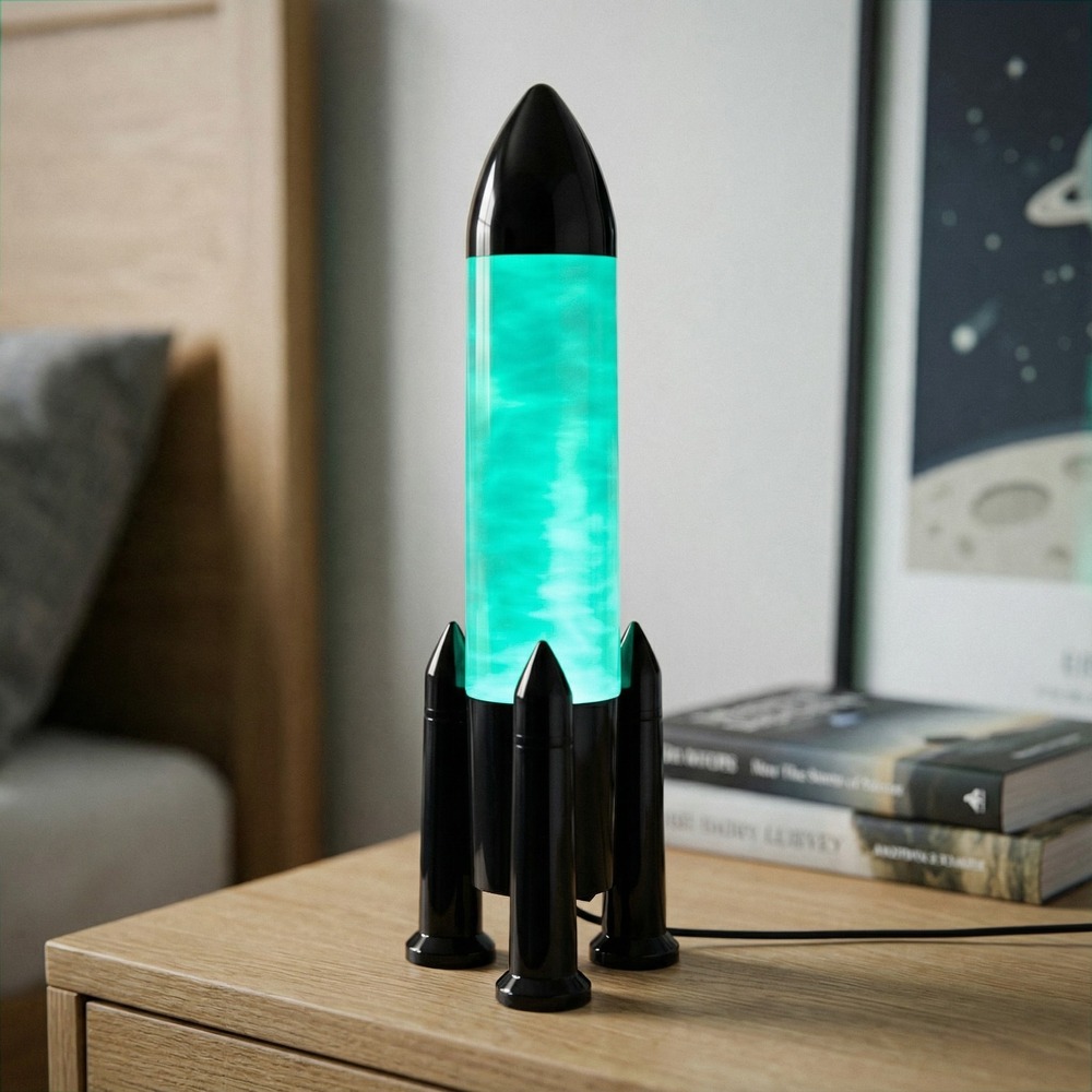 Rumraket Lampe - 1 stk (33,5 x 10 x 10,4 cm) | Rummet Lamper - Temashop
