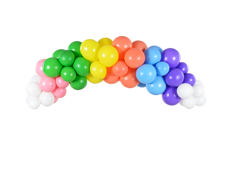 Ballonbue DIY Regnbue - 61 dele (2 m) | Regnbue Ballonbue - Temashop