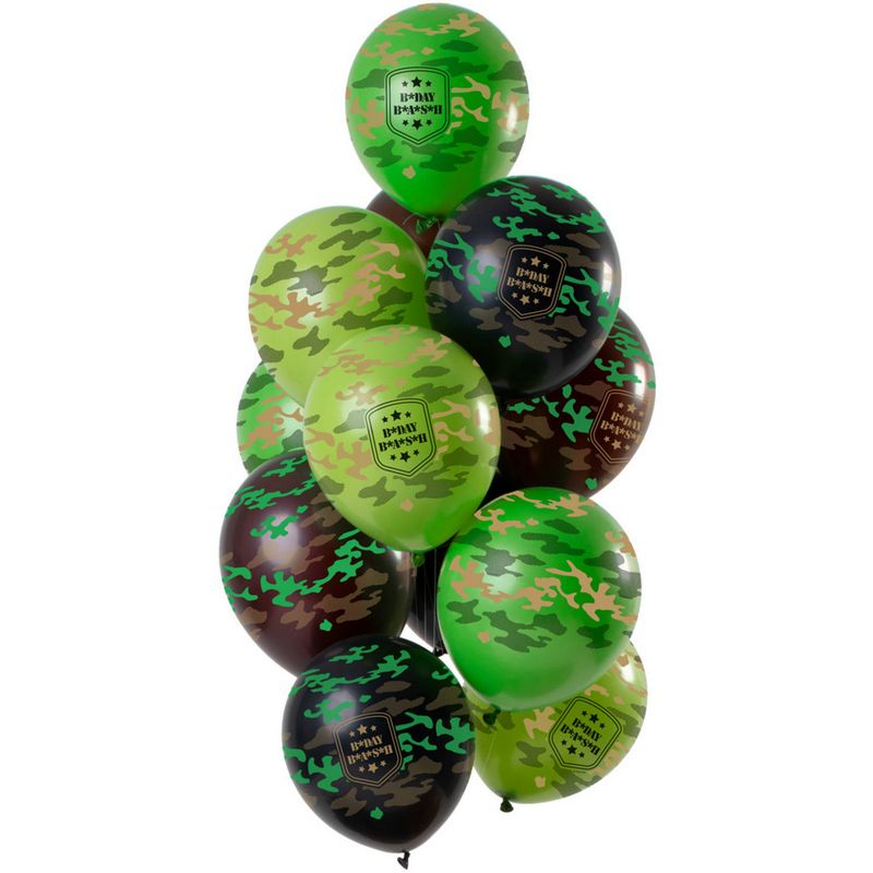 Balloner Happy Birthday Camouflage