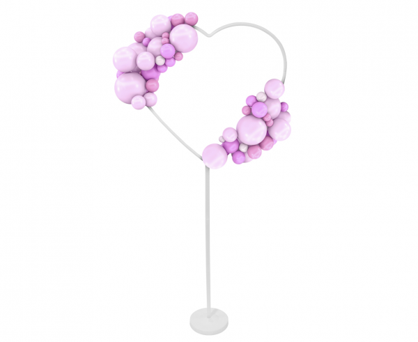 Ballonstativ Hjerte Dekoration - 1 stk (78 cm) - Temashop