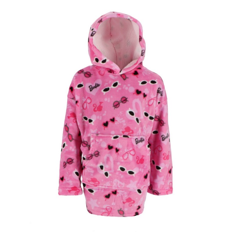 Barbie Tæppehoodie Lyserød | Barbie Hoodie - Temashop