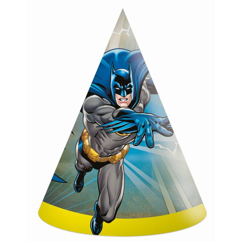 Batman Festhatte - 6 stk | Batman Partyhatte - Temashop