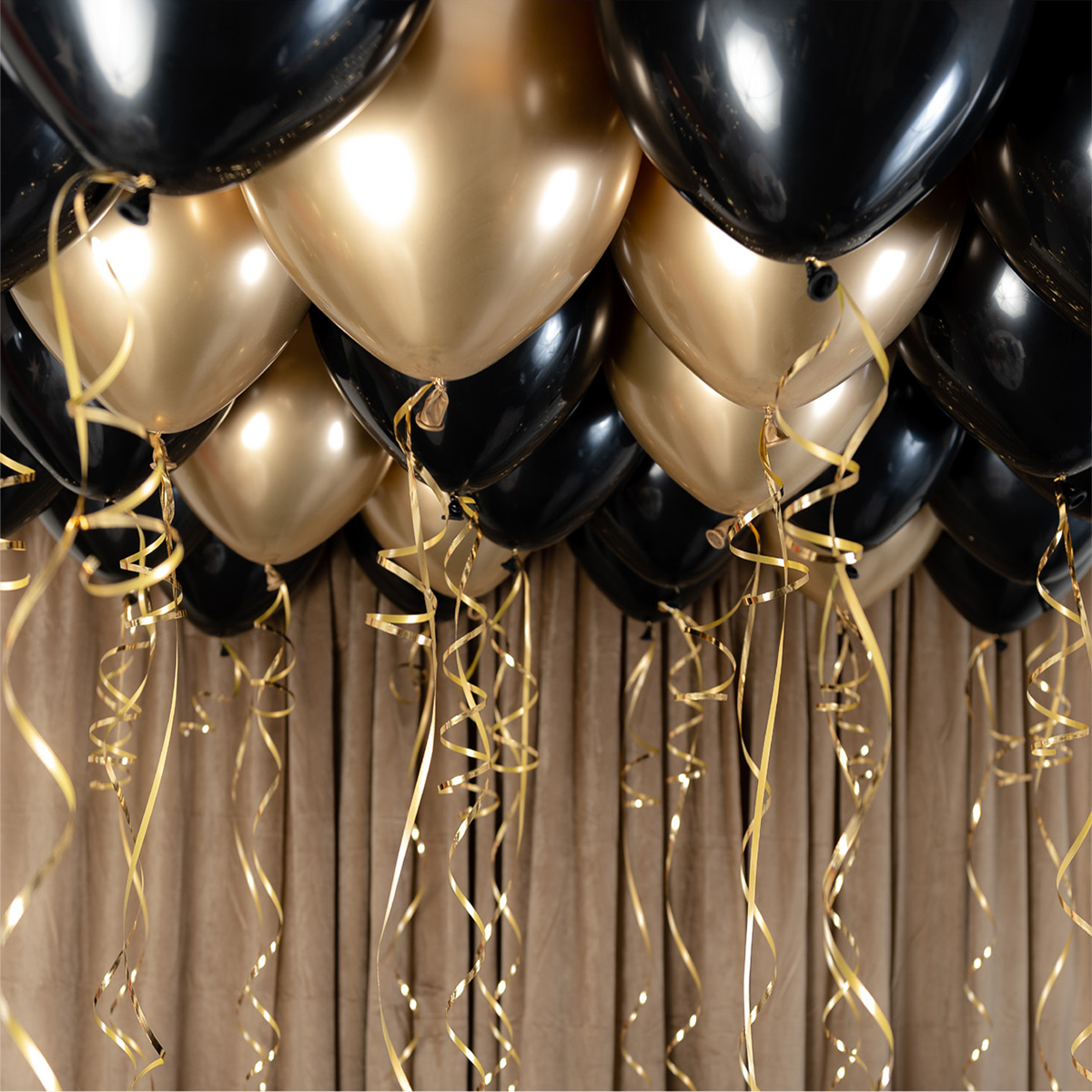 Ballonloft Sort/Guld