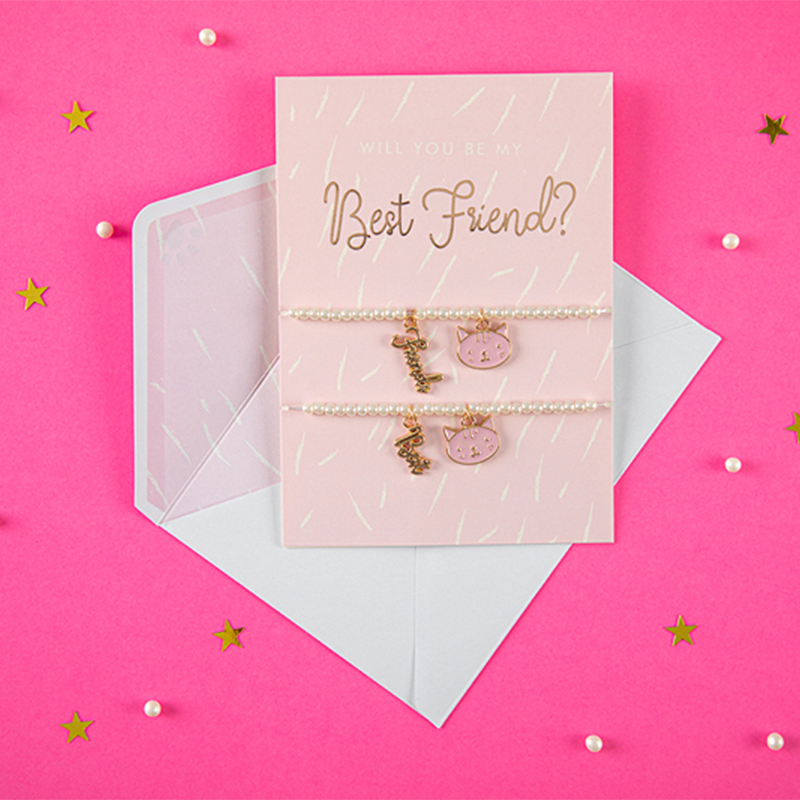 Bedsteveninde Kort Med Armbånd