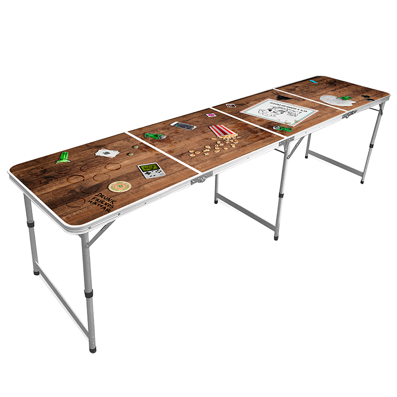 Beer Pong Bord Trashy Party - 1 stk (240 x 60 x 70 cm) | Det vilde vesten Drukspil - Temashop