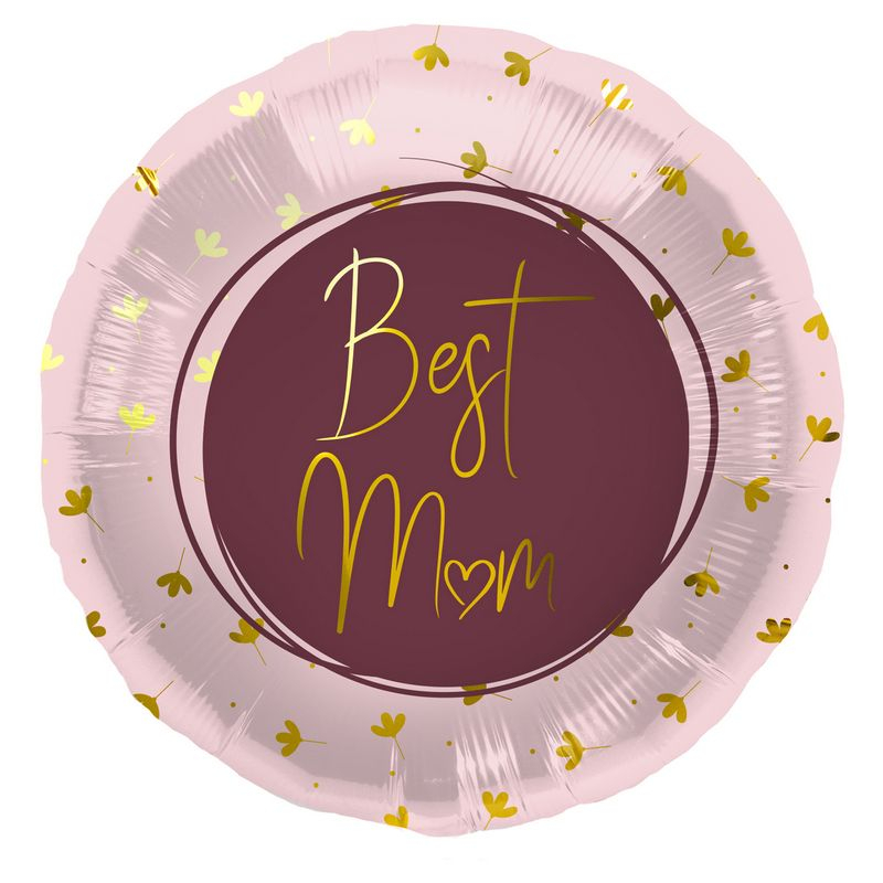 Best Mom Folieballon Lyserød