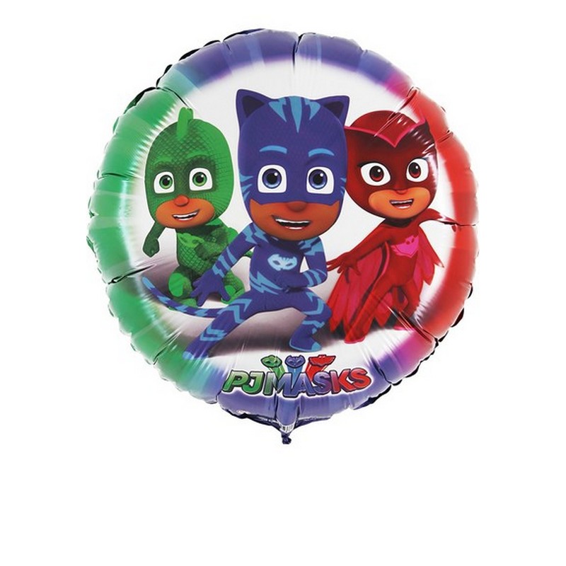 Pyjamasheltene Rund Folieballon - 1 stk (45 cm) | Pyjamasheltene Folieballoner - Temashop