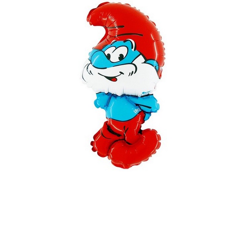 Smølferne Gammelsmølf Minishape Folieballon - 10 stk (36 cm) | Smølf Folieballoner - Temashop