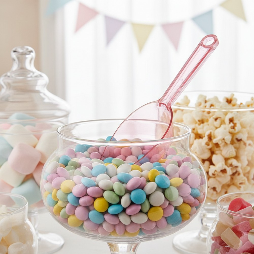 Slikbuffet Ske Lyserød - 1 stk (16,7 cm) - Temashop