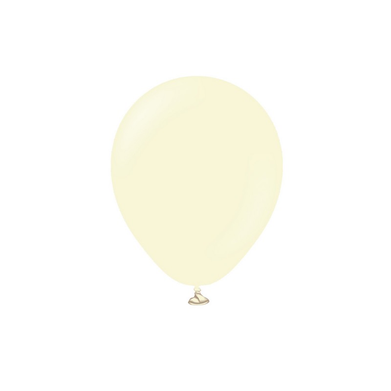Premium Latexballoner Pale Yellow 13 cm - 25 stk (13 cm) | Gul tema Latexballoner - Temashop