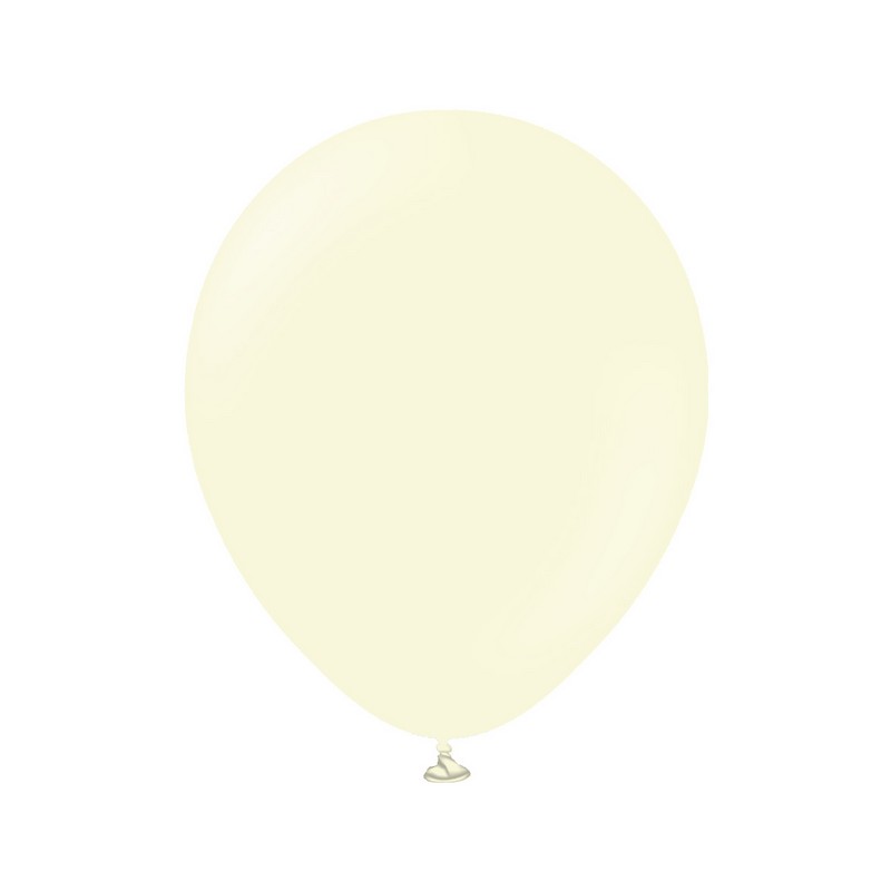 Premium Latexballoner Pale Yellow 45 cm - 25 stk (45 cm) | Gul tema Latexballoner - Temashop