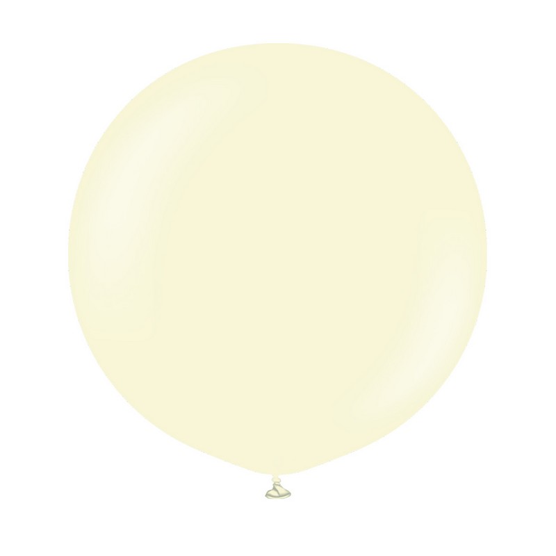 Premium Latexballoner Pale Yellow 60 cm - 2 stk (60 cm) | Gul tema Latexballoner - Temashop