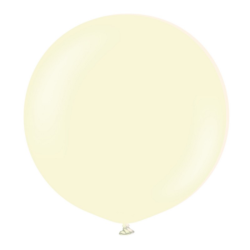 Premium Latexballoner Pale Yellow 90 cm - 2 stk (90 cm) | Gul tema Latexballoner - Temashop