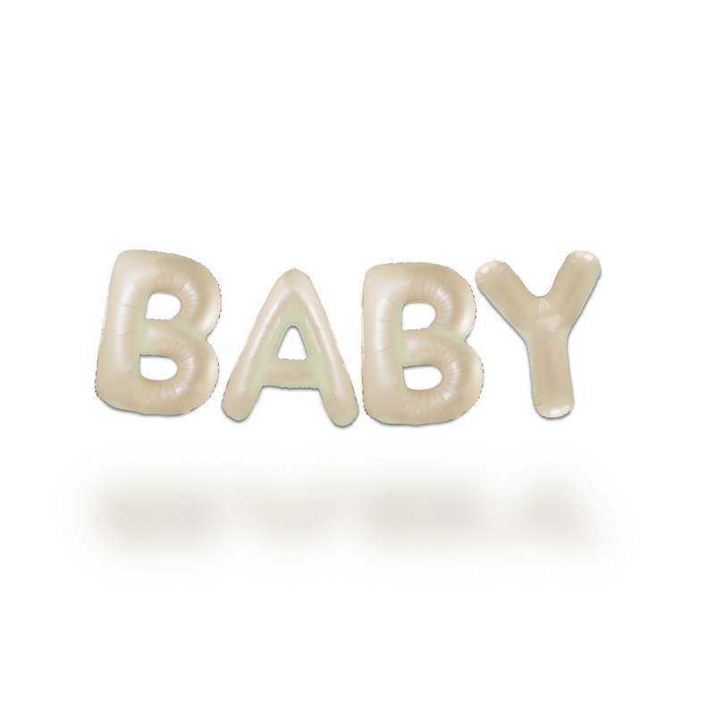 Baby Ballonguirlande Creme