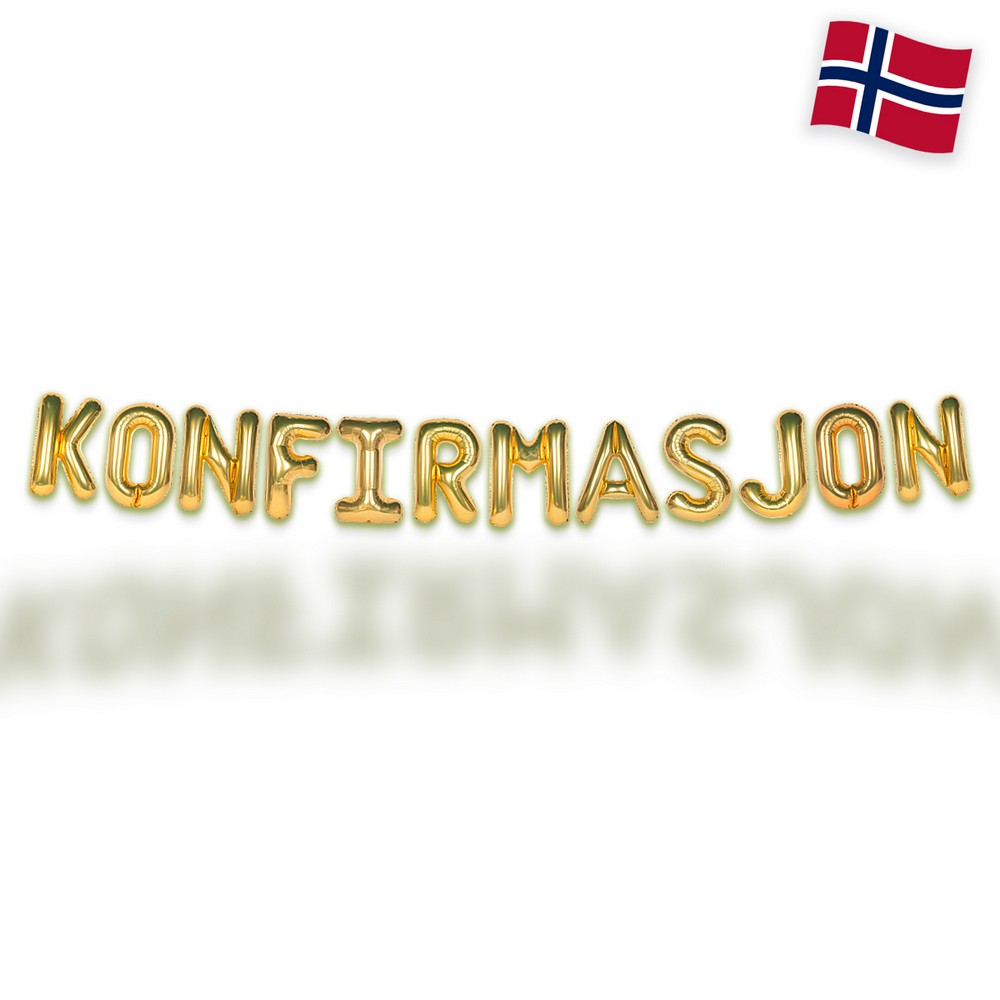 Konfirmasjon Ballonguirlande Guld