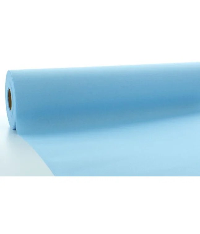 Luksus Airlaid Dug På Rulle Lyseblå - 1 stk (118 cm x 25 m) | Lyseblåt Tema Duge - Temashop