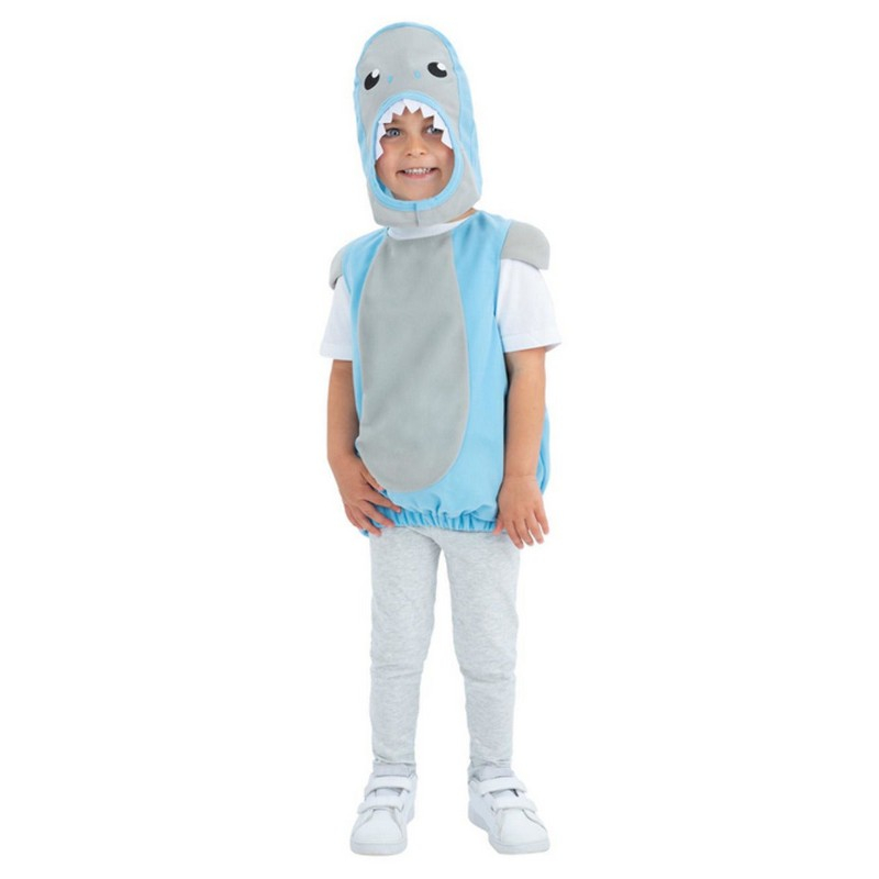 Blå Haj Børnekostume