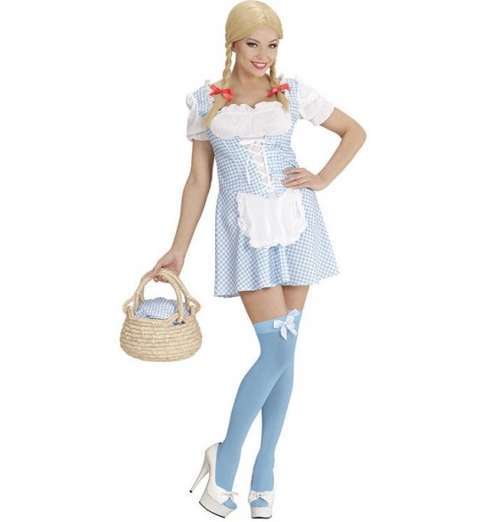 Blå Miss Muffet Kostume