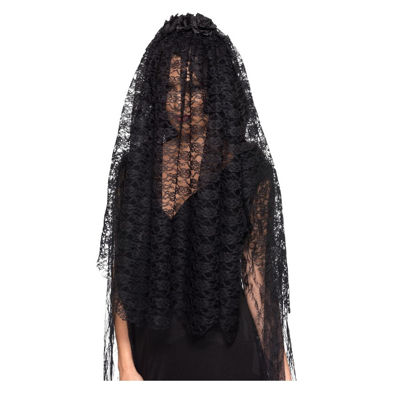 Black Widow Slør | Halloween Hårbøjle / Pandebånd / Hårbånd - Hovedtilbehør - Temashop