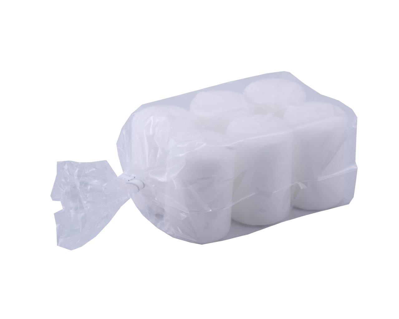 Bloklys Pakke Hvid - 6 stk (4 x 6 cm) - Temashop