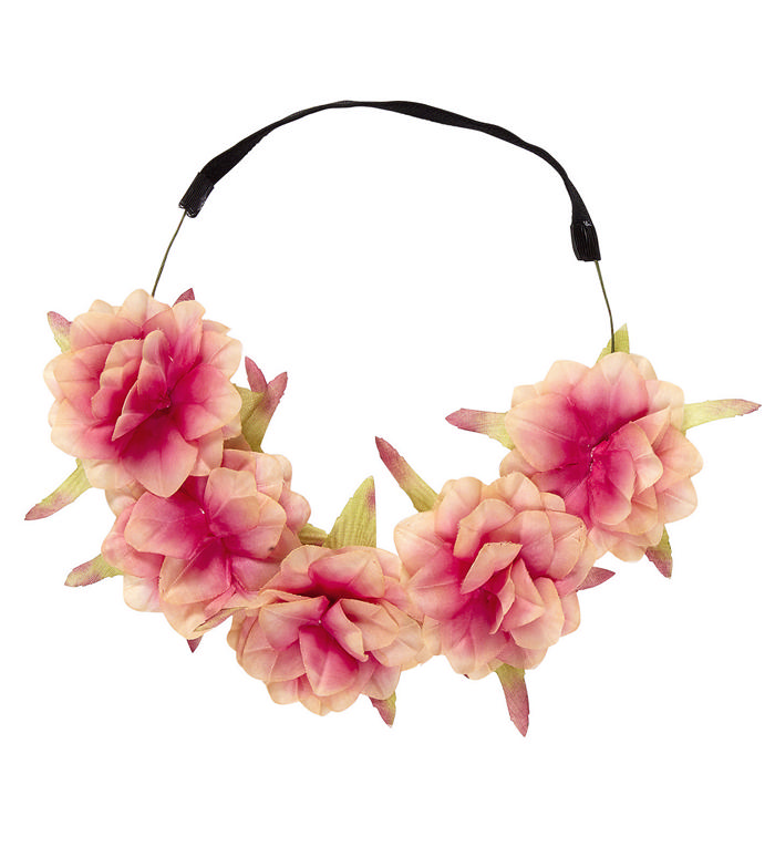 Blomster pandebånd | 60'erne Hippie Hårbøjle / Pandebånd / Hårbånd - Hovedtilbehør - Temashop