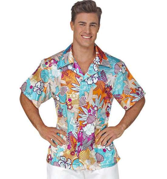 Blomstret Hawaiiskjorte