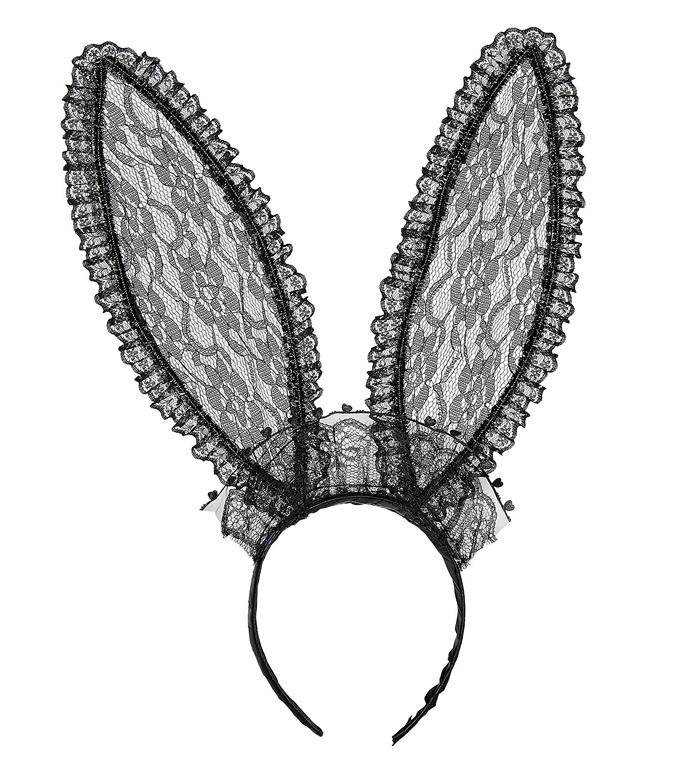 Blonde Bunny Ører Sort | Hårbøjle / Pandebånd / Hårbånd - Hovedtilbehør - Temashop