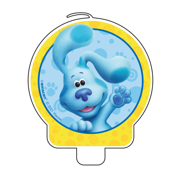 Blue's Clues Kagelys - 1 stk (10 x 6 cm) | Blues Clues Kagelys - Temashop