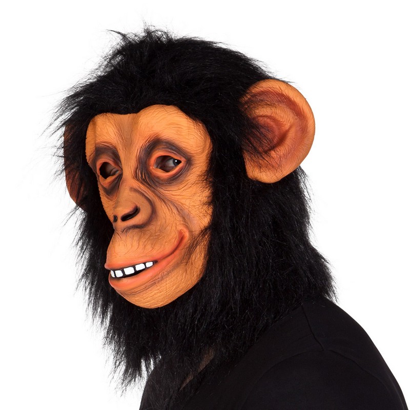 Chimpanse Maske | Abe Maske - Hovedtilbehør - Temashop
