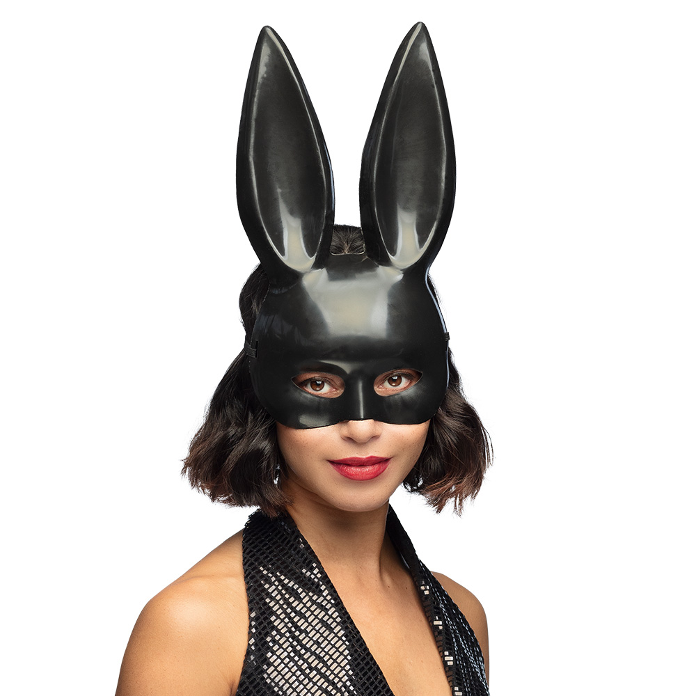 Playboy Kanin Maske Sort | Bunny Maske - Hovedtilbehør - Temashop