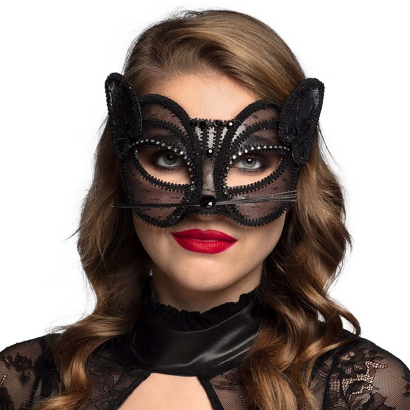 Kat Blonde Øjenmaske | Kat Maske - Hovedtilbehør - Temashop