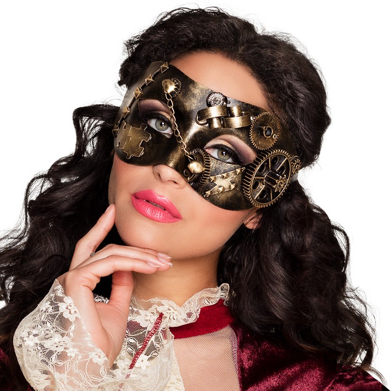 Steampunk Øjenmaske | Steampunk Maske - Hovedtilbehør - Temashop