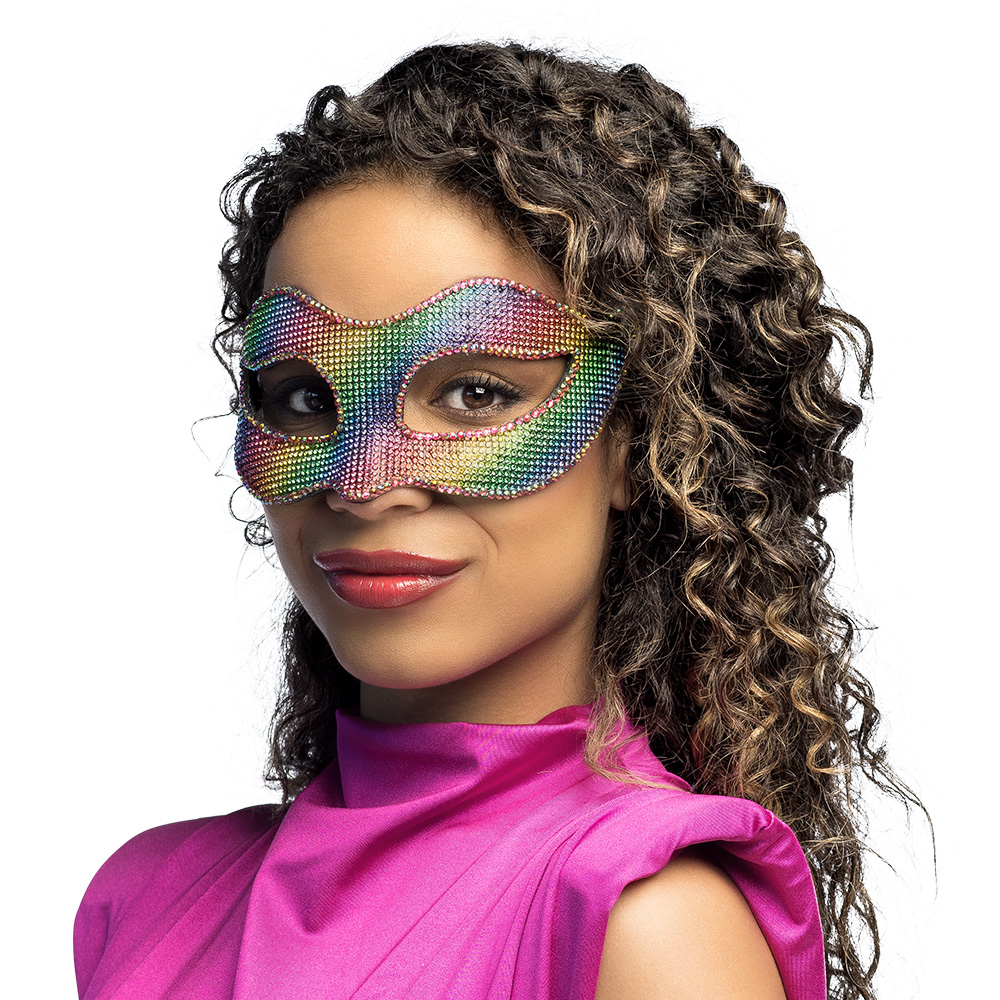 Prisme Øjenmaske Regnbue | Pride Maske - Hovedtilbehør - Temashop