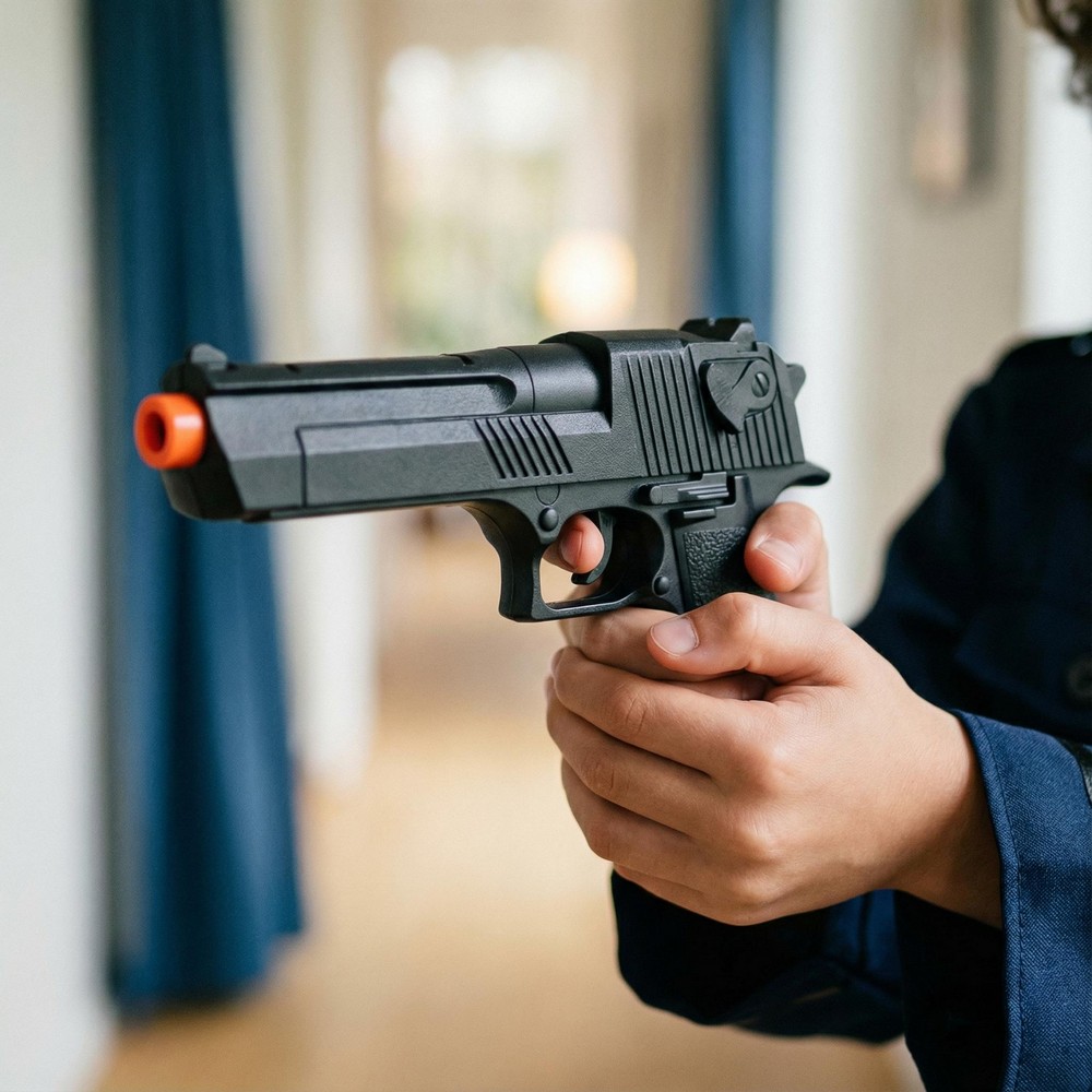 Politi Pistol (21 cm) | Politi Våben - Kropstilbehør - Temashop