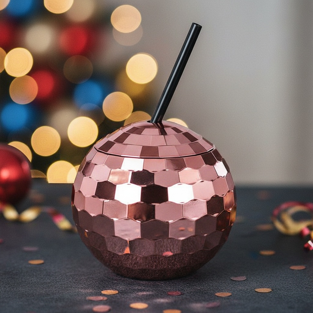 Diskokugle Kop Rosaguld