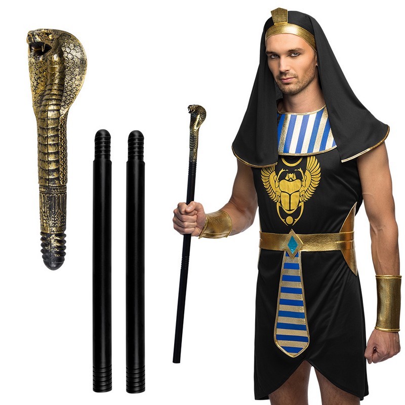 Egyptisk Slange Scepter (82 cm) | Det gamle Egypten Stokke / Stave - Kropstilbehør - Temashop