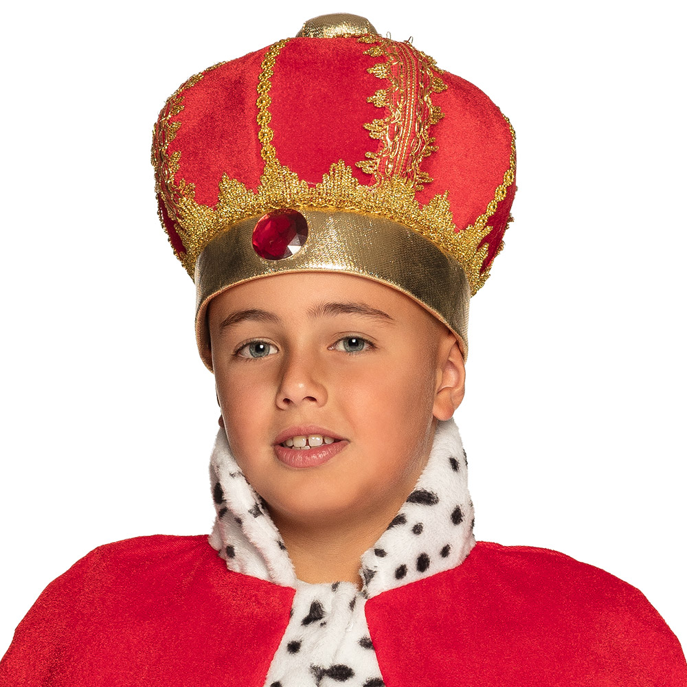Konge Børnekrone (56 cm) | Konge Hat / Hue / Hjelm - Hovedtilbehør - Temashop