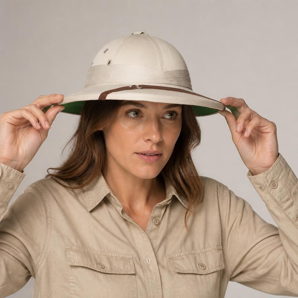 Opdagelsesrejsende Safarihat (59 cm) | Safari Hat / Hue / Hjelm - Hovedtilbehør - Temashop