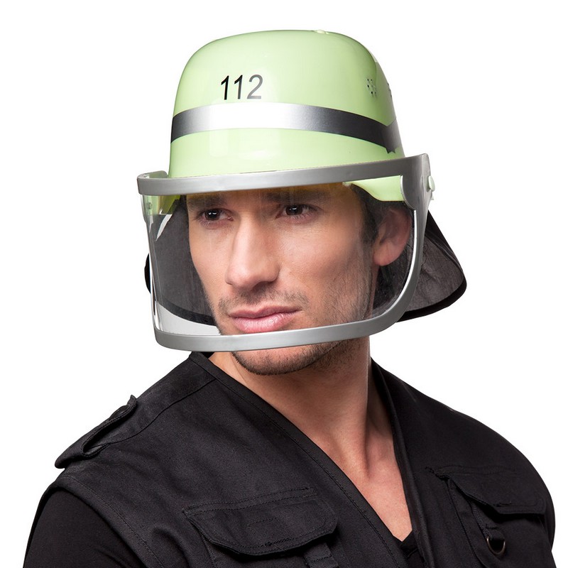 Brandmand Hjelm Grøn | Brandmand Hat / Hue / Hjelm - Hovedtilbehør - Temashop