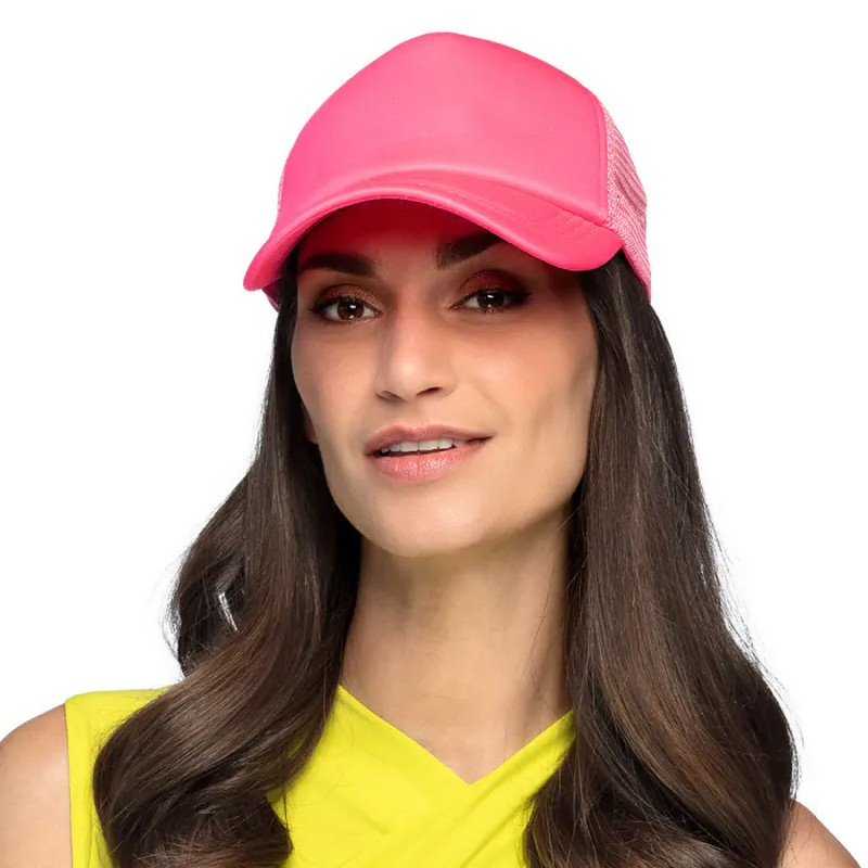 Kasket Neon Lyserød | UV / Neon Hat / Hue / Hjelm - Hovedtilbehør - Temashop