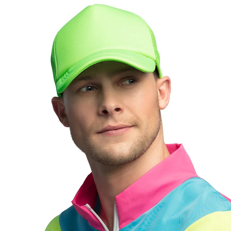 Kasket Neon Grøn | UV / Neon Hat / Hue / Hjelm - Hovedtilbehør - Temashop