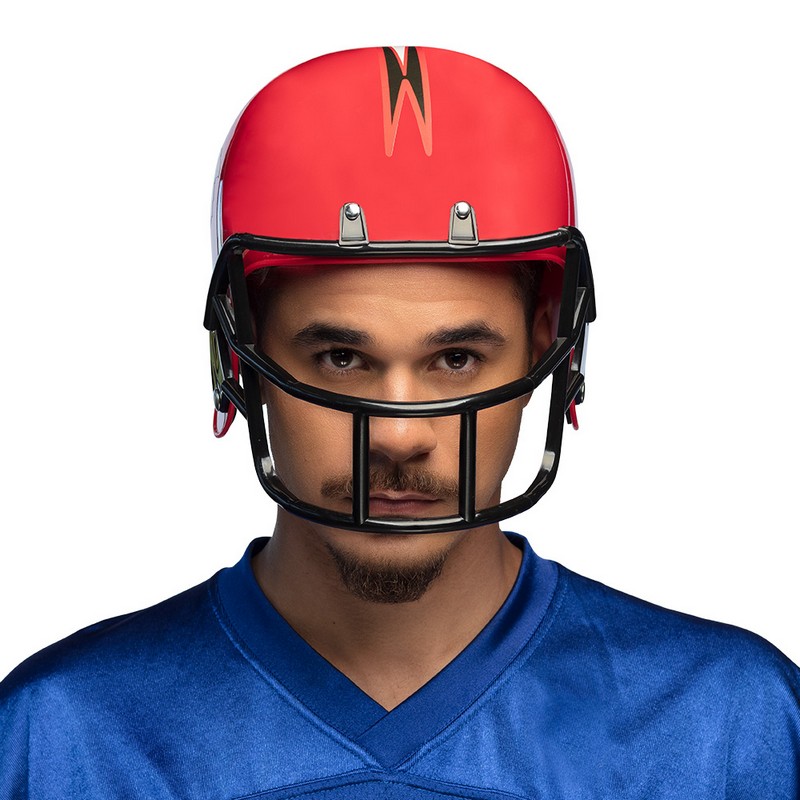 Amerikansk Fodbold Hjelm Rød | Amerikansk fodbold Hat / Hue / Hjelm - Hovedtilbehør - Temashop