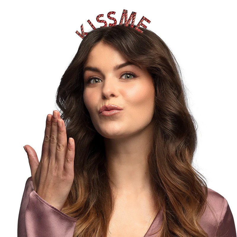 Kiss Me Hårbøjle | Bachelorette Hårbøjle / Pandebånd / Hårbånd - Hovedtilbehør - Temashop