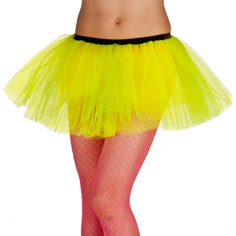 90'er Tutu Skørt Gul | Gul tema Bukser / Skørt / Shorts - Beklædning - Temashop
