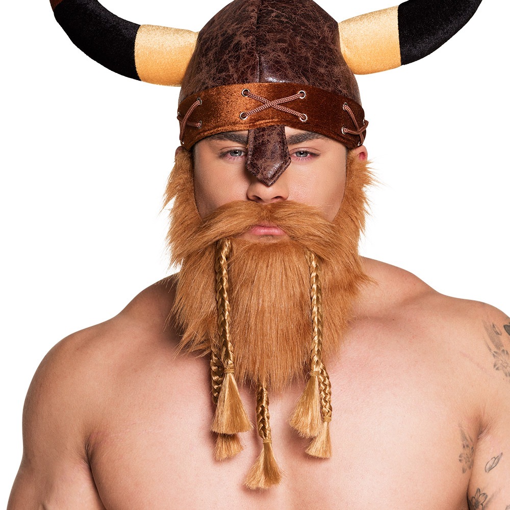 Vikingeskæg Brun | Viking Skæg - Hovedtilbehør - Temashop