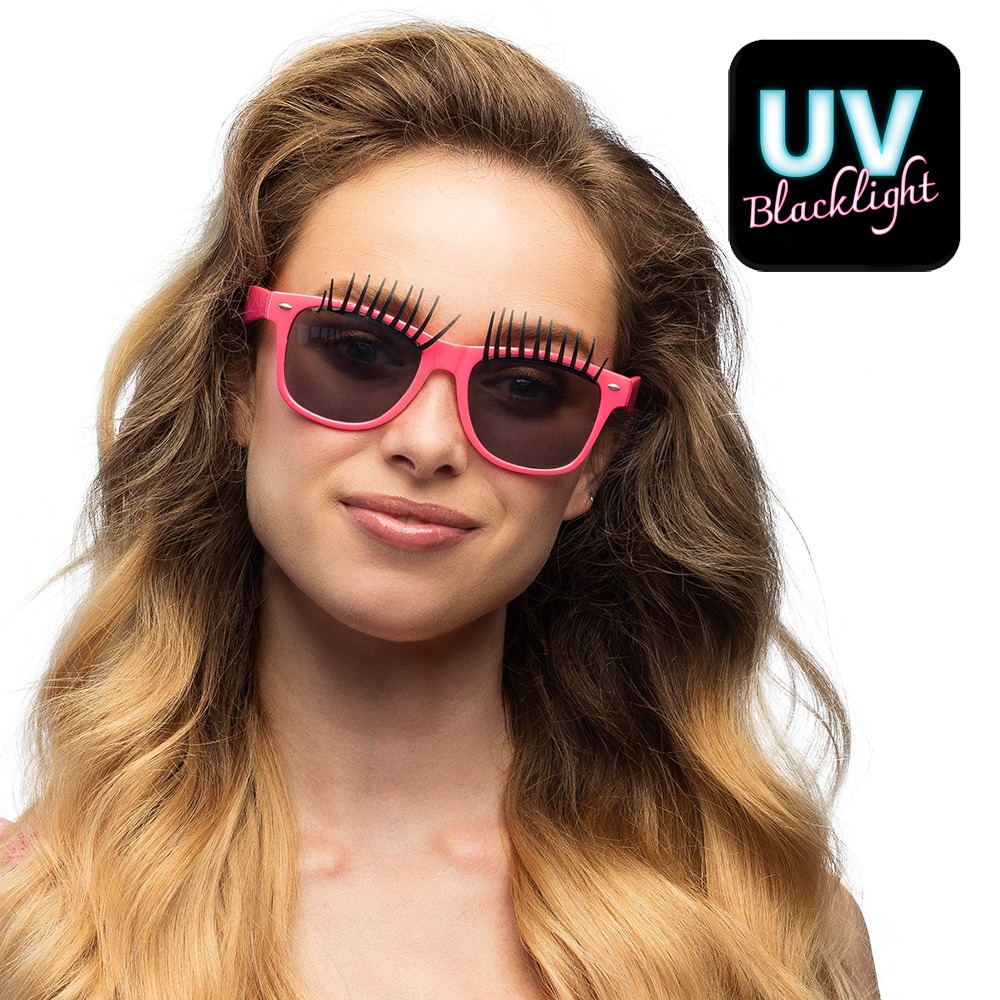 Bliss UV Partybriller Pink (15,5 x 13 x 5 cm) | UV / Neon Briller - Hovedtilbehør - Temashop