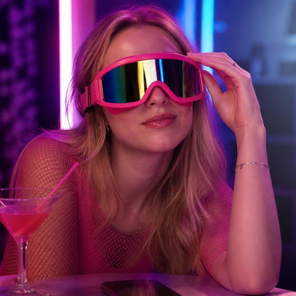 UV Skibriller Neon Pink | UV / Neon Briller - Hovedtilbehør - Temashop