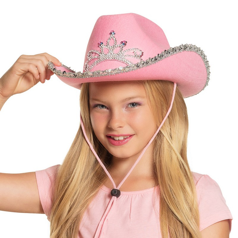 Glimmer Cowgirl Børnehat | Det vilde vesten Hat / Hue / Hjelm - Hovedtilbehør - Temashop