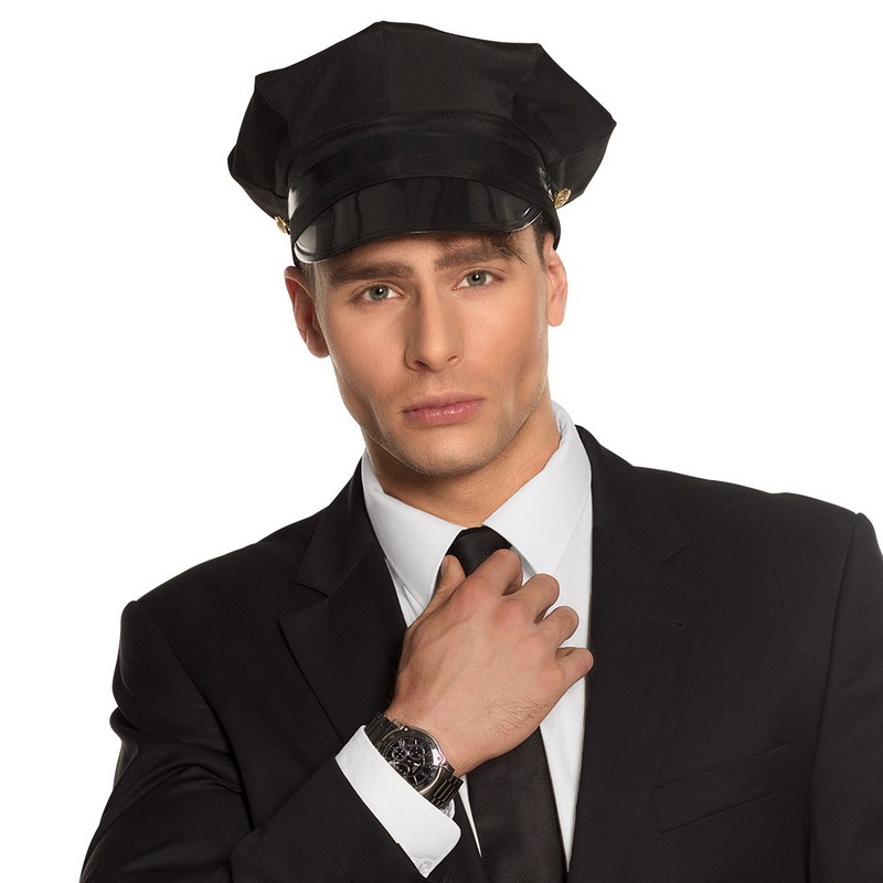 Taxachauffør Hat (59 cm) | 20'erne Gangster Hat / Hue / Hjelm - Hovedtilbehør - Temashop